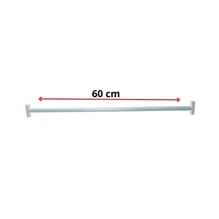 Nivel para Arara 60 cm branco comercial reis loja do lojista