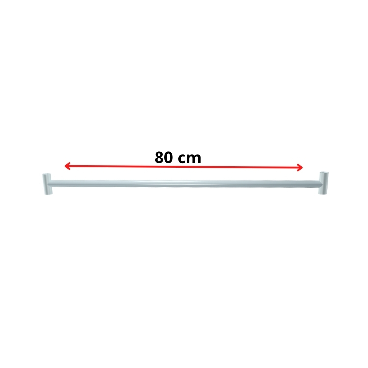 Nivel para Arara 80 cm branco comercial reis loja do lojista