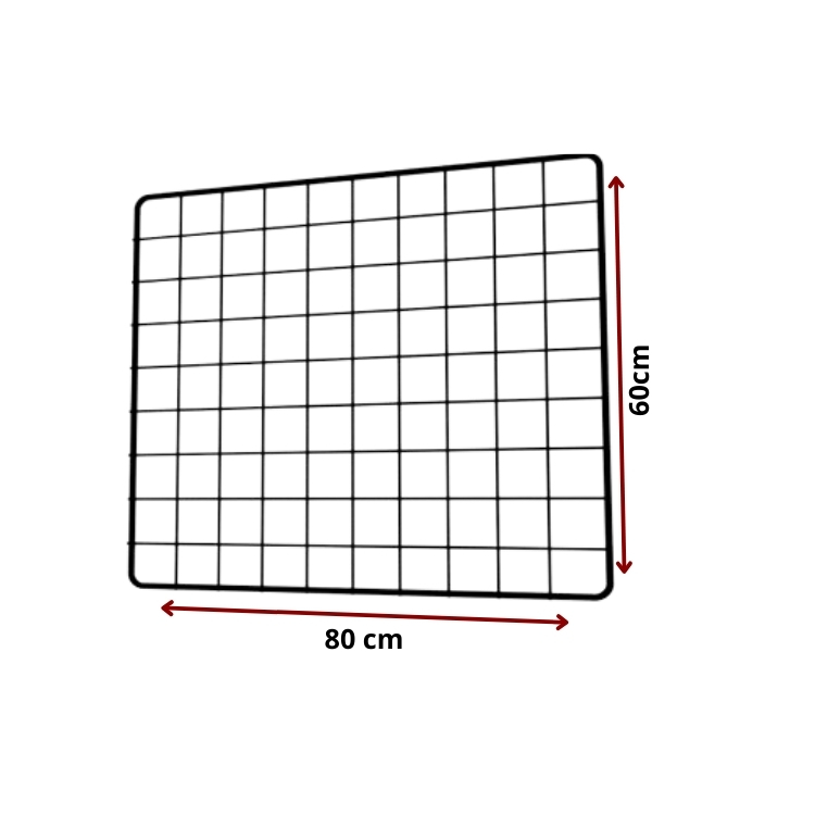 tela aramada 80x60cm cor preta