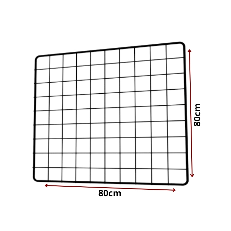 tela aramada 80x80cm cor preta