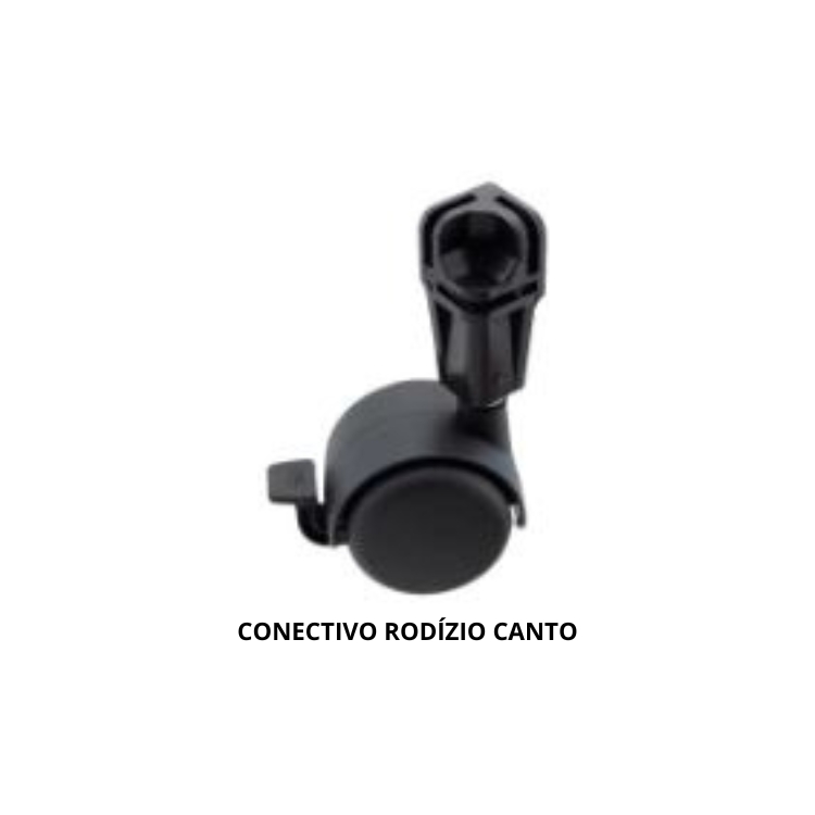 conectivo rodizio canto de prateleira de vidro ou de tela